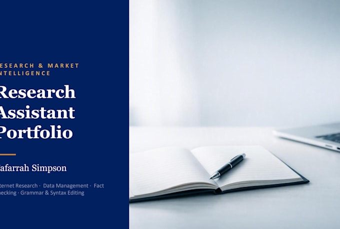 be your professional research assistant